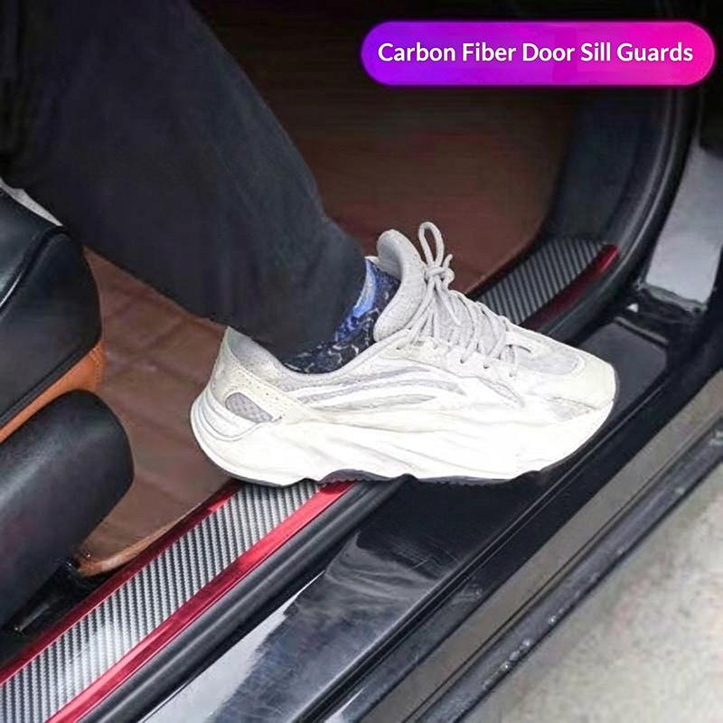 Car Door Sill Protector Strip 1M Waterproof Anti-Scratch Tape Decor Sticker for Sedan SUV Auto Protection