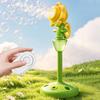 Automatic Torch Bubble Machine with LED Lights Adjustable Height Bubble Maker Rechargeable Automatic Blower for Outdoor Weddings Parties