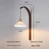 Nordic Minimalist Copper Rotatable Wall Lamp for Bedroom and Living Room