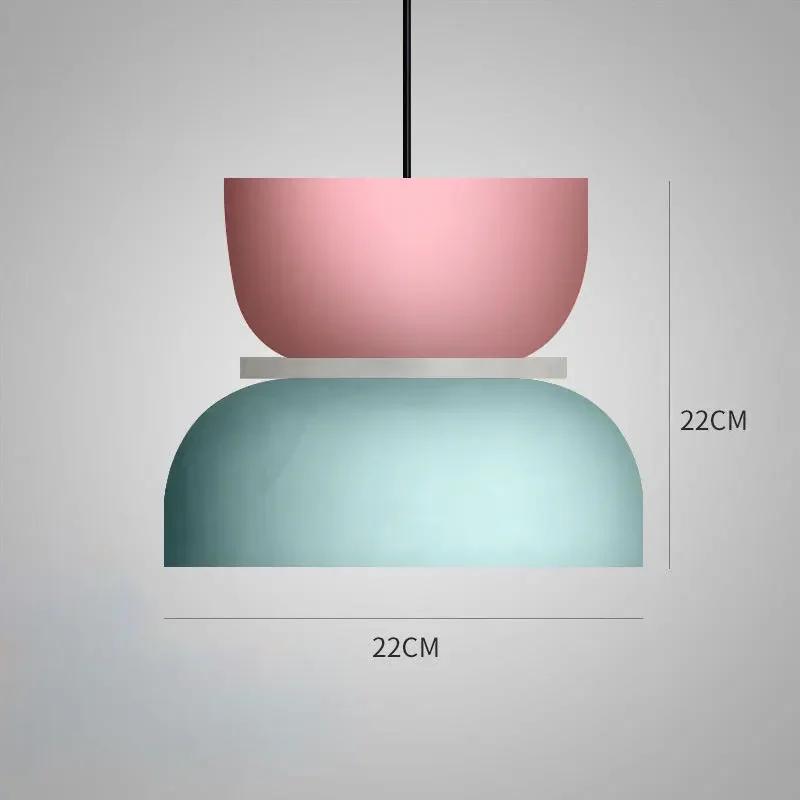 Single Head Iron Retro Industrial Pendant Light Living Dining Room Decor Hanging Suspension Lighting Chandelier Colorful Lamp