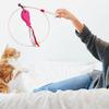 Durable Chew Proof Cat Toy with Bell Feather Wand Flexible Steel Rod Interactive Kitten Play Teaser for Indoor Entertainment