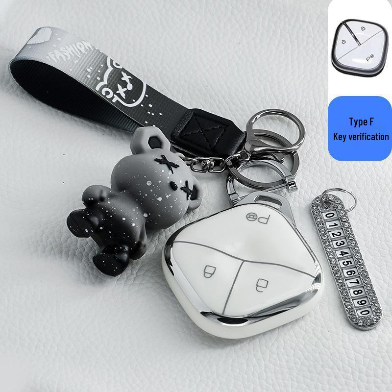 Key Case Shell for Wuling Hongguang MiniEV Macaron 2022 - GAMEBOY GB Design