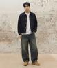 Agod Stone Washed Crop Denim Jacket [Black]
