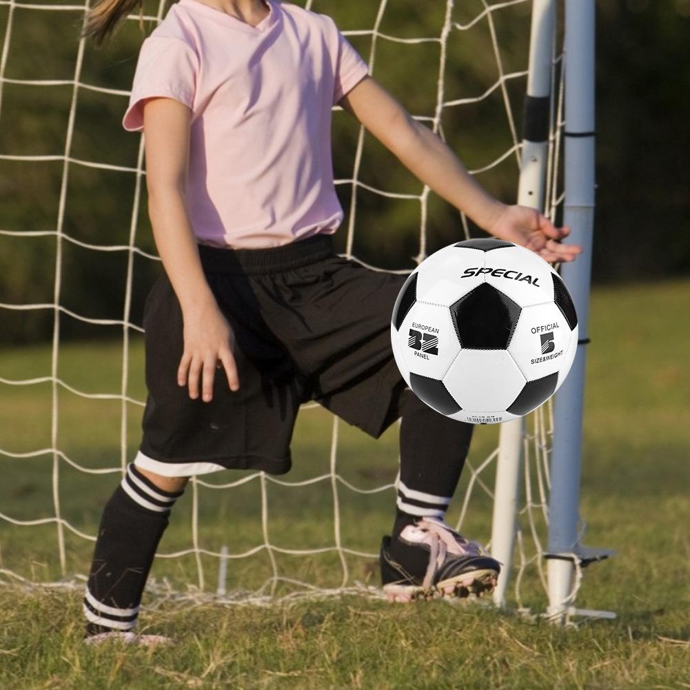 Veľkosť 5 Čierne Biele Futbalové Lopty Študentský Tímový Tréning Detský Zápas gray
