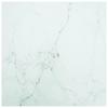 Day and Night - Day and Night Marble Design Table Top White Tempered Glass 70x70 Cm 6 Mm