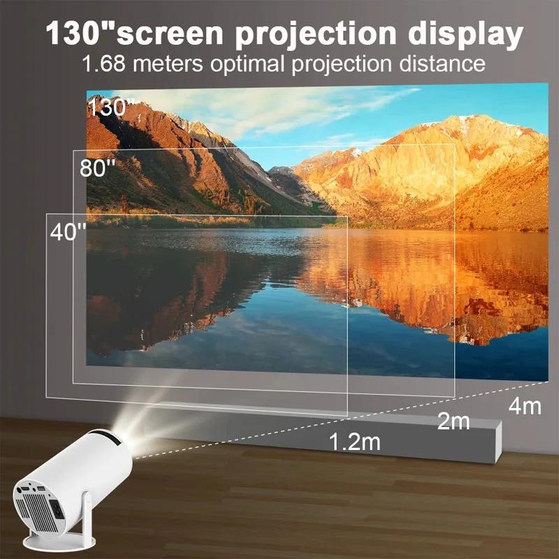 4K Android 11 Dual Wifi Portable Projector 1080P 1280*720P Home Cinema Outdoor Projector