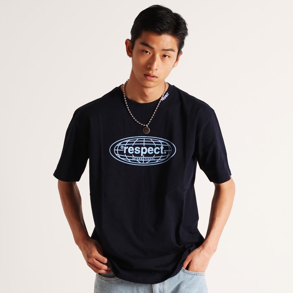 Respect Front Logo Tee (Navy) L