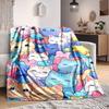 1pc Cats Pastel Lightweight Flannel Blanket, Comfortable and Warm Blanket, for Office and Camping Sofa Bed, Livingroom145