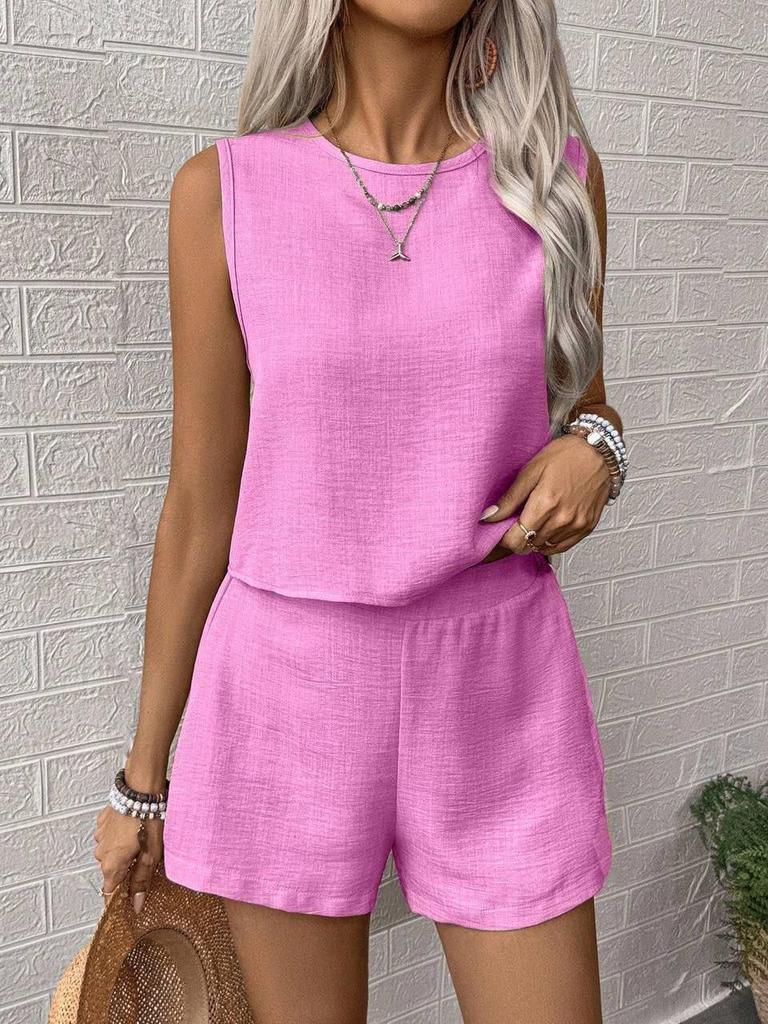 2025 Fashion Casual Vest Shorts Set - Hot-Selling In Europe and America