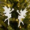 Xmas Tree Pendants Snowflake Angel Deer Hanging Ornaments Christmas Decorations For Home Xmas 2025 Navidad New Year Party