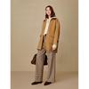 INMAN Women's Alpaca Silk Blend Double-Faced Wool Coat