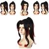 Anime-inspired Black Dead Mule Cosplay Wig Medium Length High-temperature Fiber