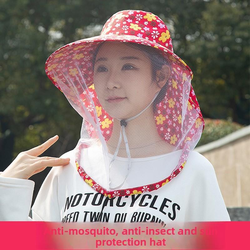 

Spring Summer Mesh Sun Hat With Wide Brim And Breathable Fabric For Camping And Fishing Enthusiasts червоний