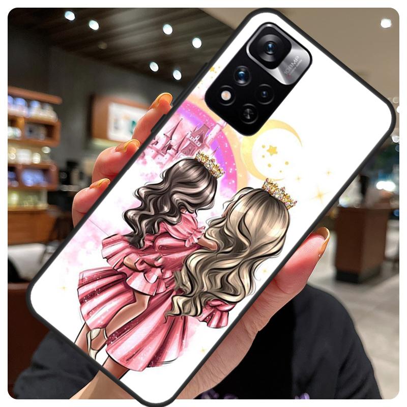 Super Mom Baby Girl Son Daughter Case For Redmi Note 12 Pro Cover For Redmi Note 10 8 9 11 Pro 8T 9S 10S 11S 12S 9C 10C 12C
