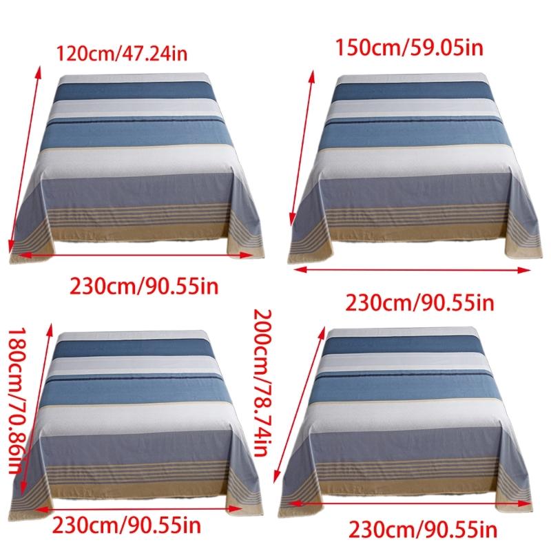 Washed Cotton Bed Sheet Bedspread Soft Breathable and Fade Resistant Easy Maintenance for Room Bedding Sheet