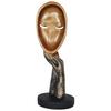 Resin Human Lady Face Showpiece, Medium, 1 Piece, Golden