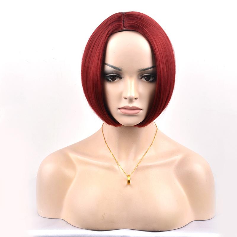 Νέες Ευρωπαϊκές Και Αμερικανικές Περούκες, Τα Γυναικεία Κοντά Μαλλιά Χωρίζονται σε Καρέ, Περούκα, Κάλυμμα Κεφαλής, Καρέ, Γυναικεία Κοντά Μαλλιά.