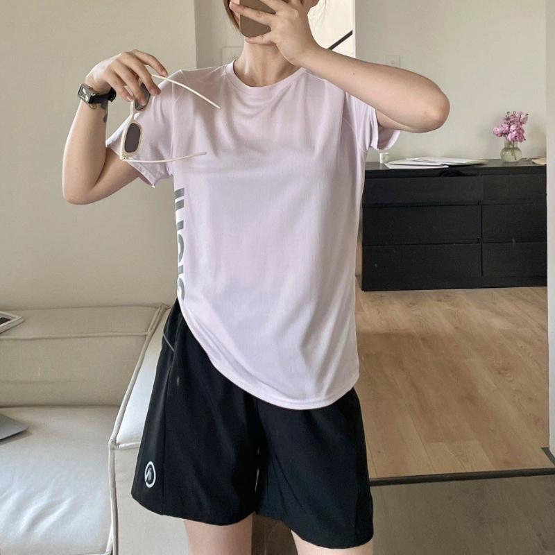 

Athletic Suit for Women Summer Running Speed Drying Outdoor Use Everyday Shorts L фіолетовий
