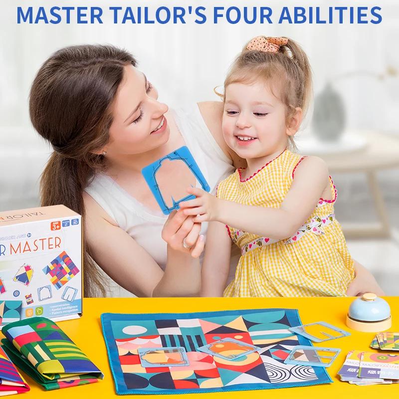 Tailor Master Battle Game Kids Toy Color Shape Matching Logical Thinking Board Games Interactive Montessori Educational Toys