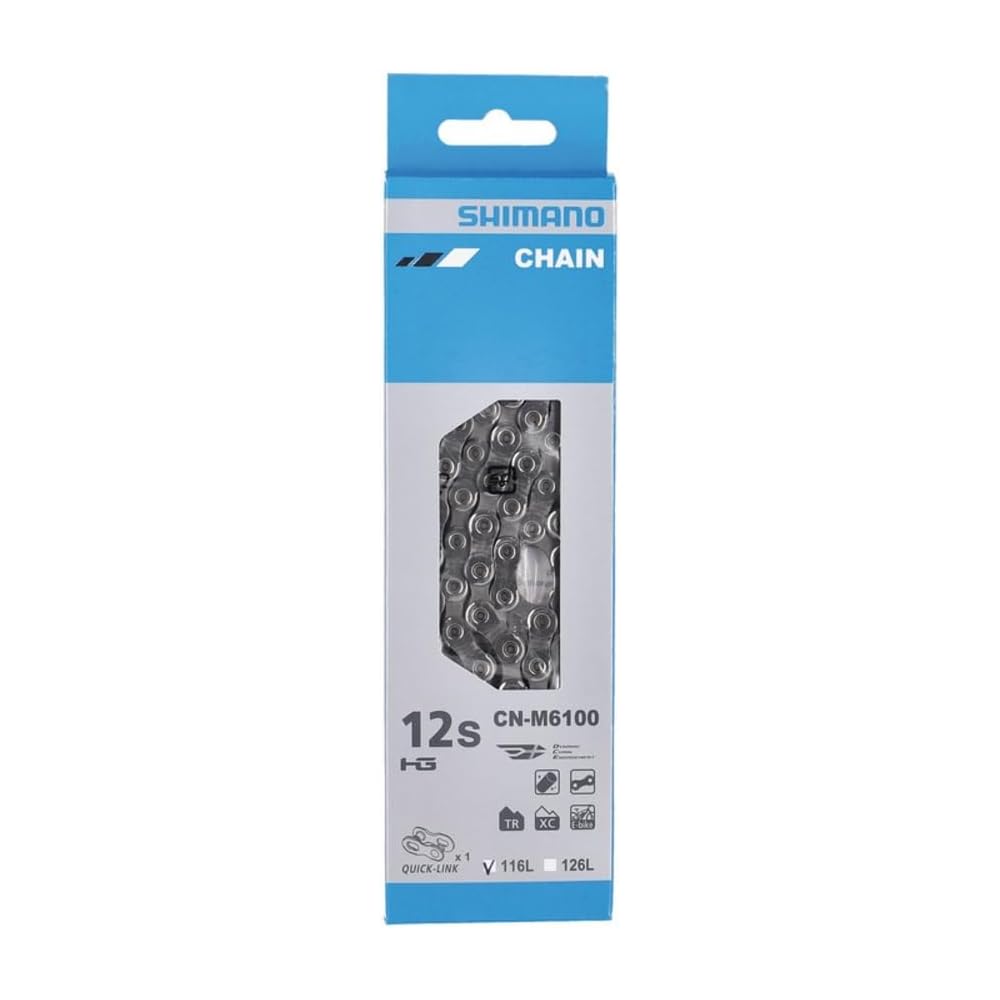 Shimano CN-M6100 12-Speed Chain 116 Links with Quick Link Generic Bicycle Accessory