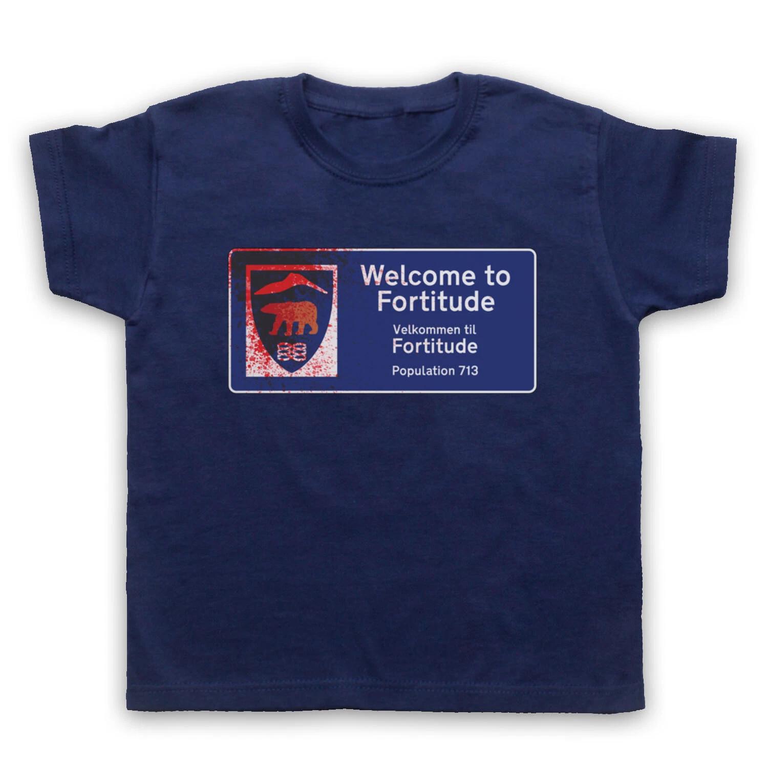 FORTITUDE UNOFFICIAL WELCOME TO ARCTIC TOWN SIGN TV KIDS CHILDS T-shirt 110