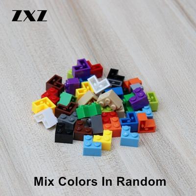 

50pcs High Bricks 2 x 2 Right Angle Corner Building Blocks Parts 2357 Assemble Particles City WW2 Military Friends Accessories