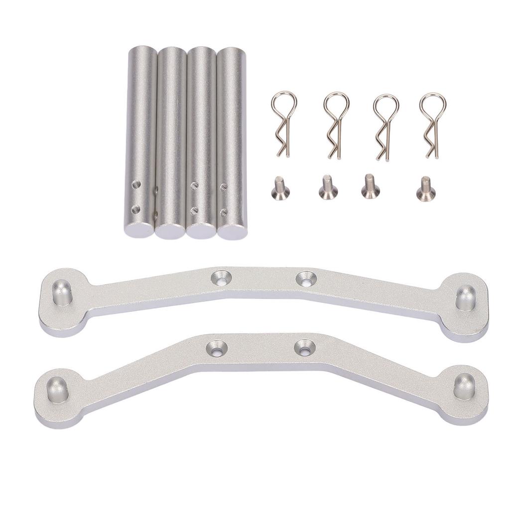 RC Metal Aluminum Body Mount Set CNC Machining Silver Color RC Replaceable Parts for ARRMA Typhon