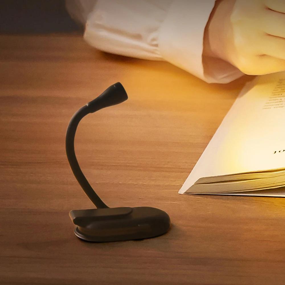 Book Light Mini LED Reading Light 3-Level Rechargeable Warm Cool White Flexible Easy Clip Lamp Read Night Reading Drop Shipping