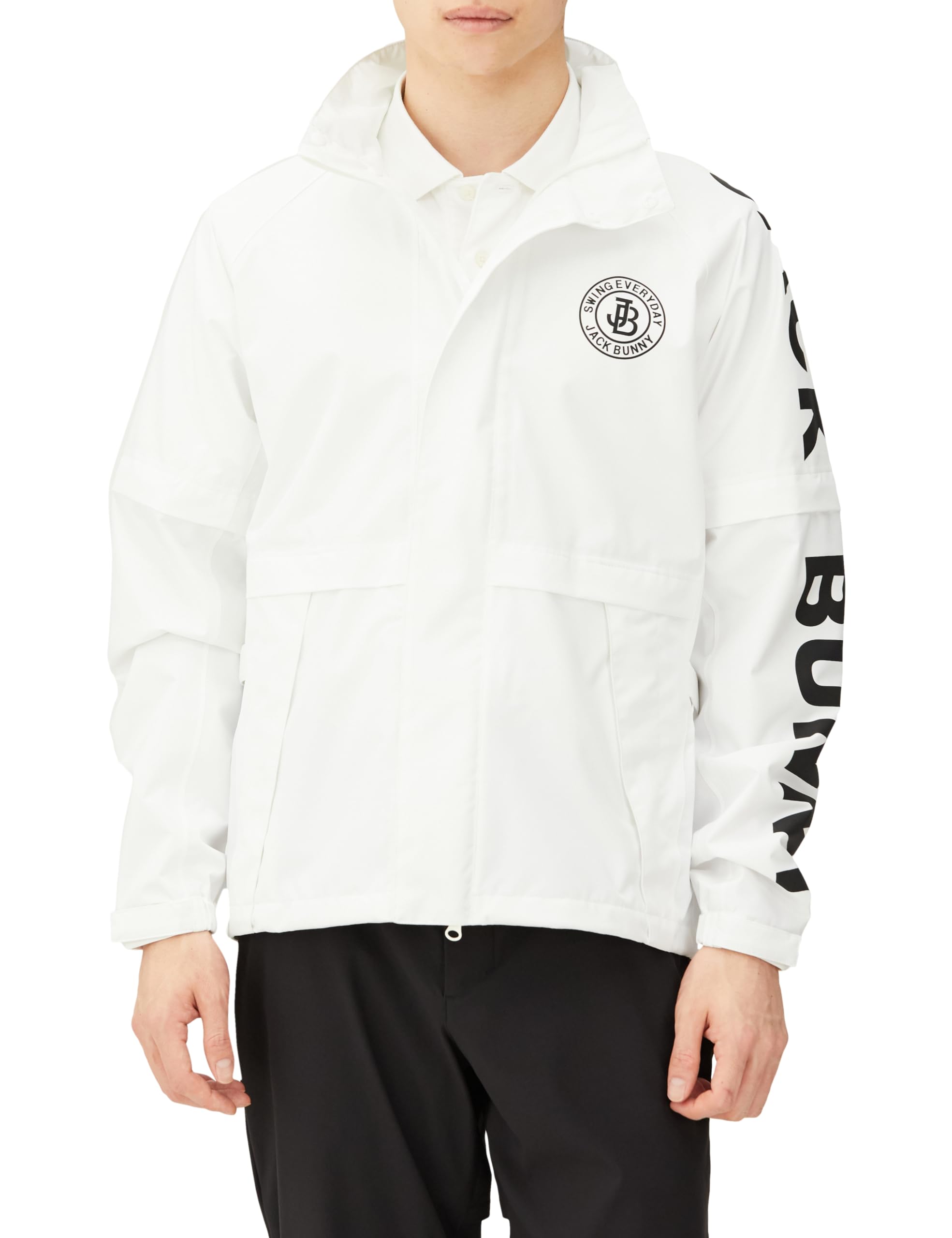 

Jack Bunny Men s Rain Top (Water Resistance 20,000mm, Breathability 20,000g) / Golf / 262-4988301 030_White 5 [L]