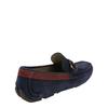 Salvatore Ferragamo Blue Suede Drivers Front 4