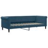 Vidaxl Sofa Z Materacem Do Spania, Niebieska, 80X200 Cm, Aksamit