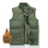 Autumn Winter Men's Waterproof Vest Jackets Sleeveless Coat Fashion Big Size Male Warm Waistcoat Fleece Vest Men Clothing