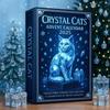 Calendario dell'Avvento Gatto Cristallo Finto 2025 Da Collezione Set Pendenti Gatto Acrilico 2D 24 Giorni Conto alla Rovescia di Natale con 24 Diversi Ornamenti Gattino di Razze