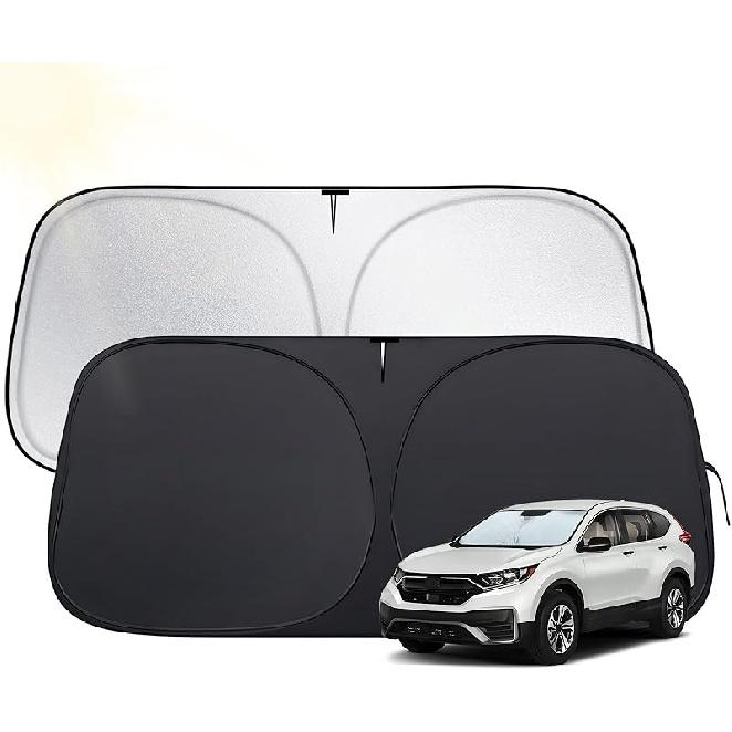 Windshield Sun Shade For Toyota 4Runner 2010-2025,  Fit Car Sun Shades With 420D Fabric & Foldable Memory Steel Wire, Sunshade For Car Windshield