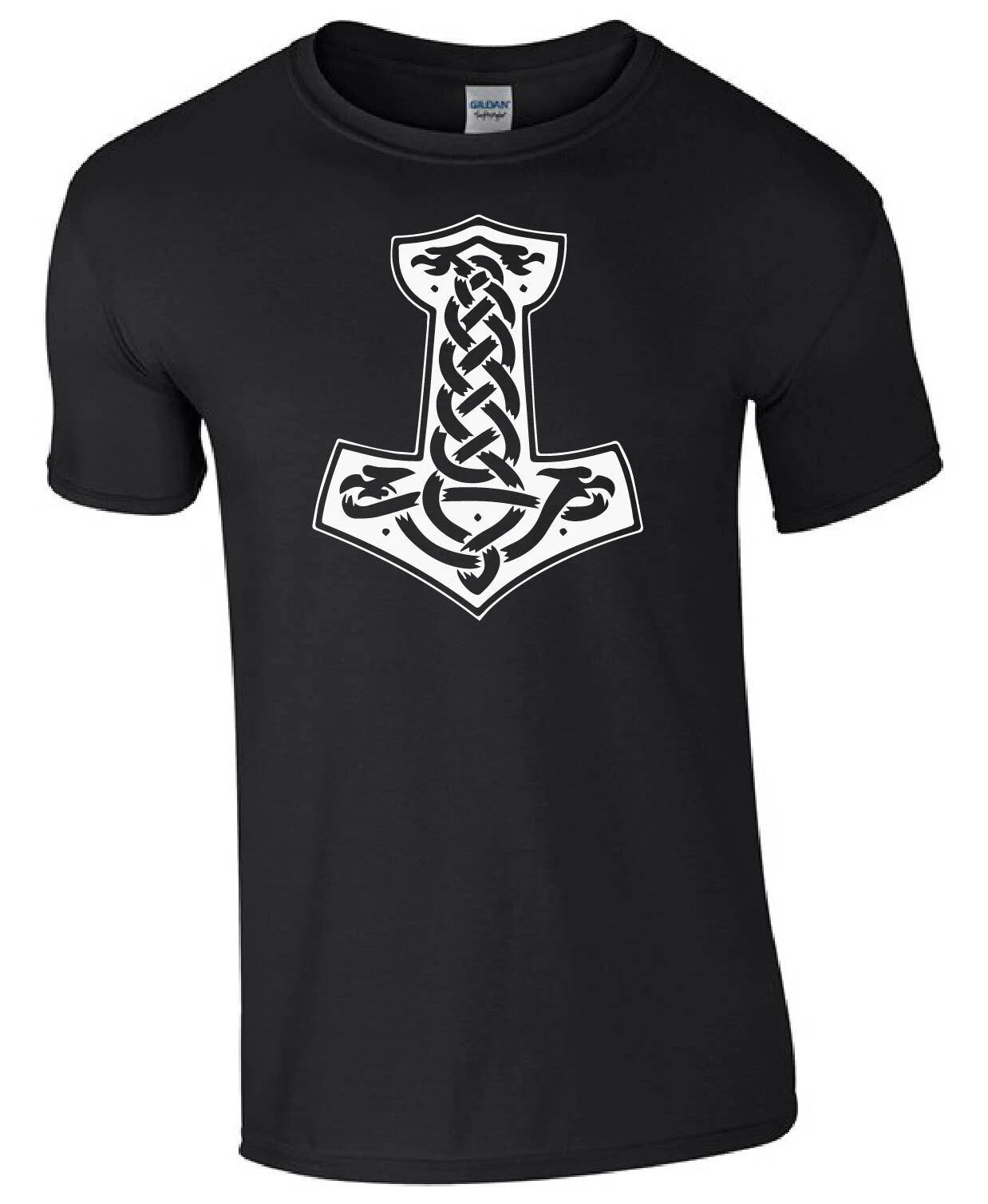 Viking Thor s Hammer Mjilnor Rune Thor Odin Kids/Adults Top T-shirt M