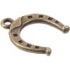 100pcs Alloy 3D Animal Horseshoe Pendants 0.63*0.51inch Western  Charms  Anklets