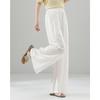 TERRE BLEUE Women's Linen Blend Straight Leg Pants