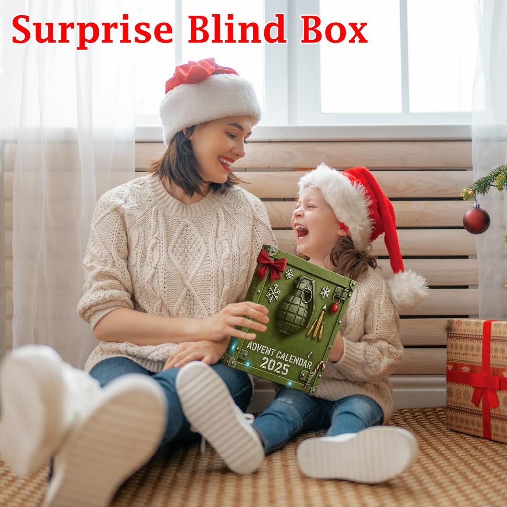 2D Plane+airplane Box +24PC+ Fitness Decoration Advent Christmas Countdown Box Calendar