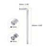 Uxcell 12mm Hex Ball Head Hex Key Wrench Long Precision Tool Easy To Apply For DIY Total Length 245mm Wrench, L-Shaped Set, Set, Force, Tightening,