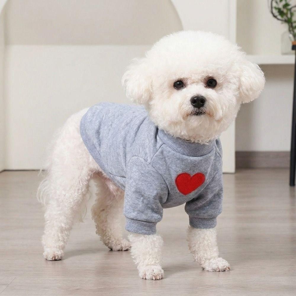Thickened Dog Love Hoodie Warm Dog Two Leg Clothing Cat Love Clothing  for Cats and Dogs