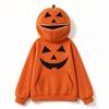 Unisex Kids Halloween Pumpkin Print Hoodie Sweatshirt Retro Top