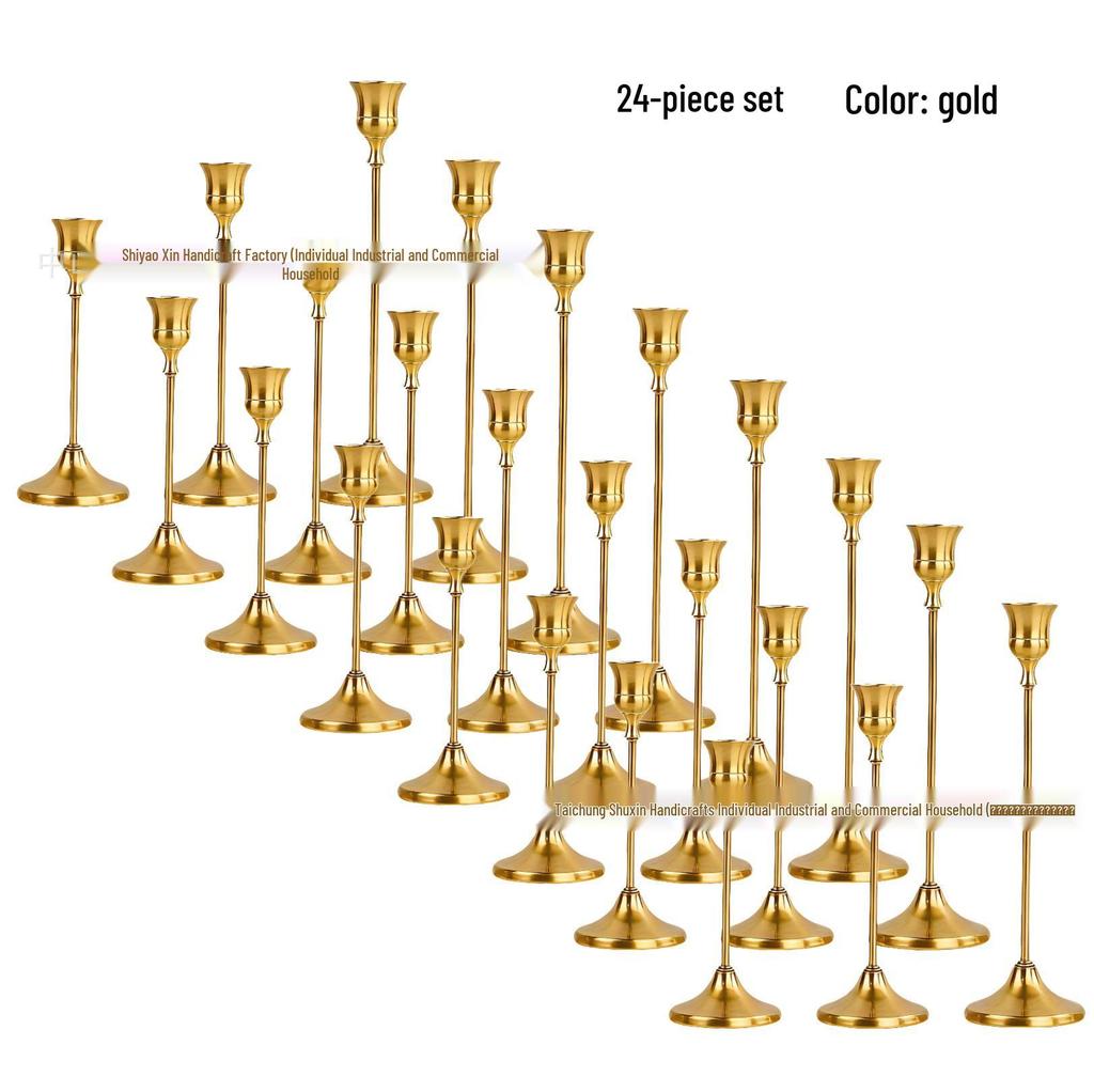 Porta-velas Minimalista Europeu para Jantar à Luz de Velas & Decoração de Casamento