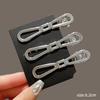 3Pcs Silver Y2k Hair Clips for Women Elegant Metal Duckbill Clip Girls Hairpins Side Bangs Barrettes Girls Hair Accessories