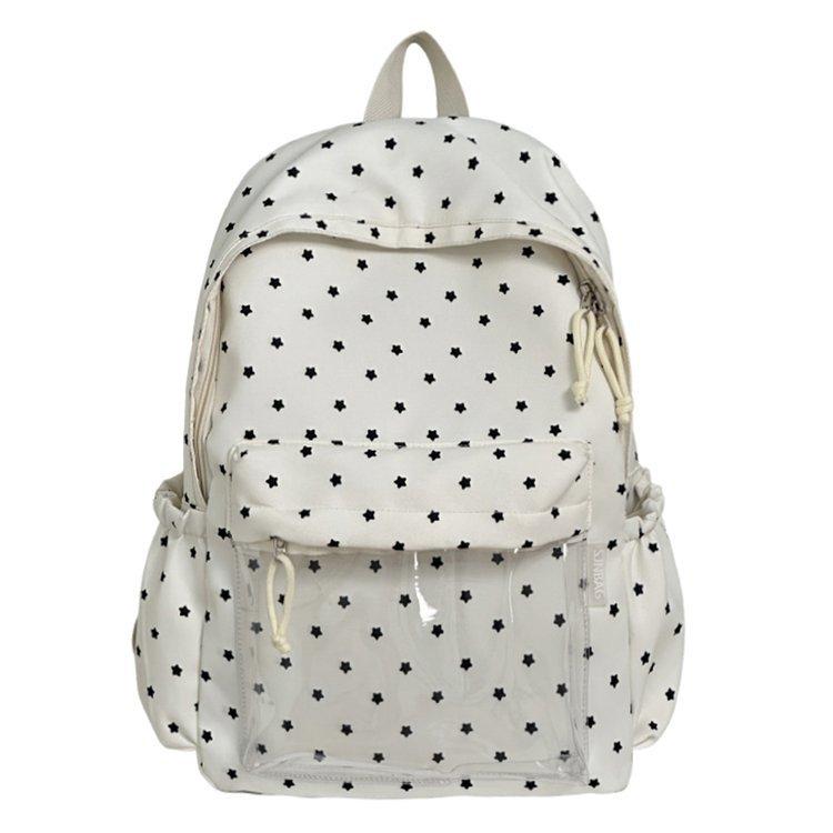 Sac à dos version coréenne ins point tempête sac à dos femme simple petit frais mignon sac à dos grande capacité sac à dos pour élève de collège