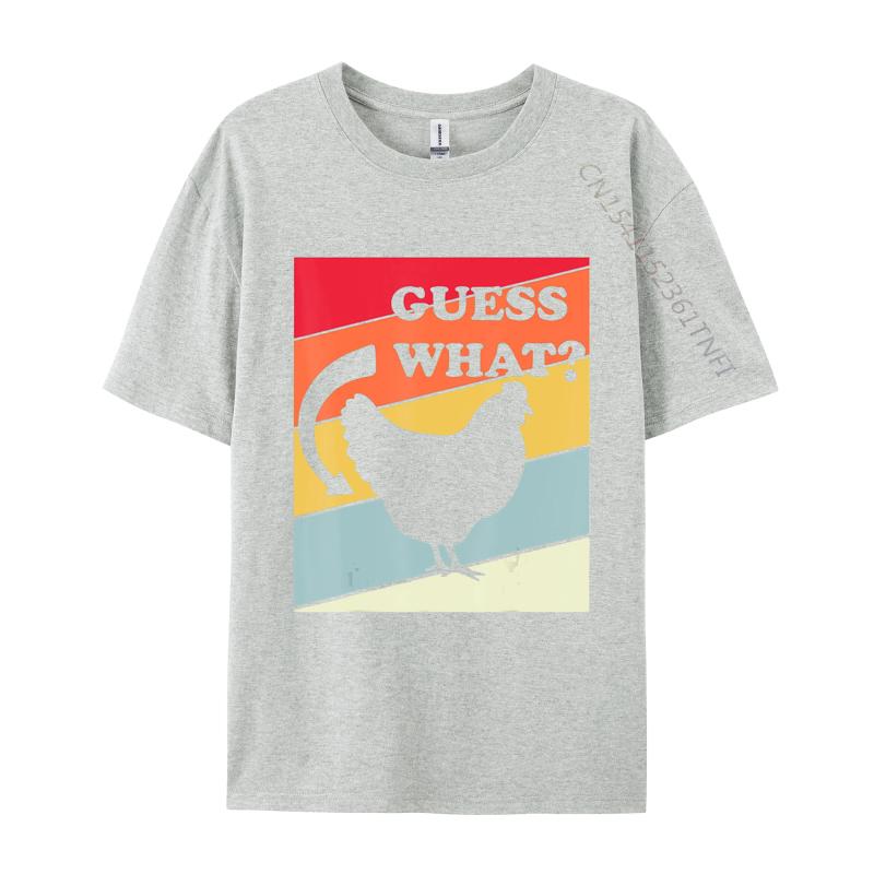 Guess What Chicken Butt TShirt Humor Hilarious Rooster Youth Tops T Shirt Printed T Shirts Cotton Hip Hop