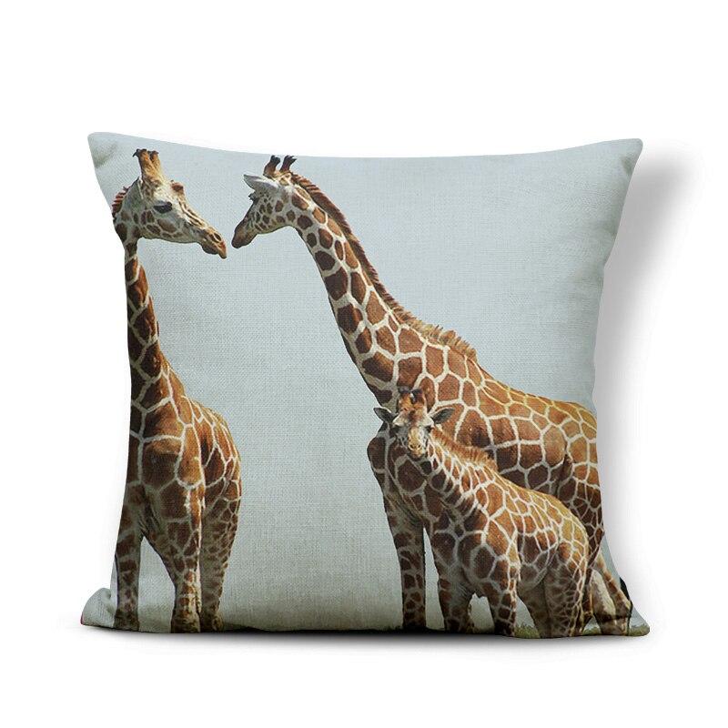 giraffe throw pillow