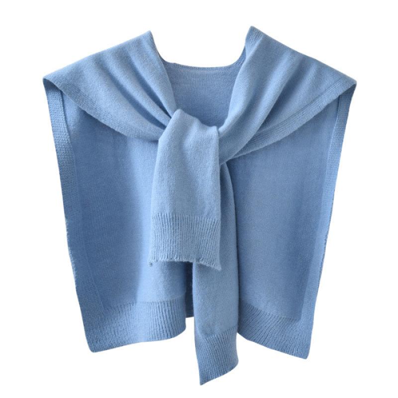 1PC Clothing Accessories Versatile Solid Color Classic Shawl Warm Scarf Minimalist Style Knit Material Fashion Multi-Color