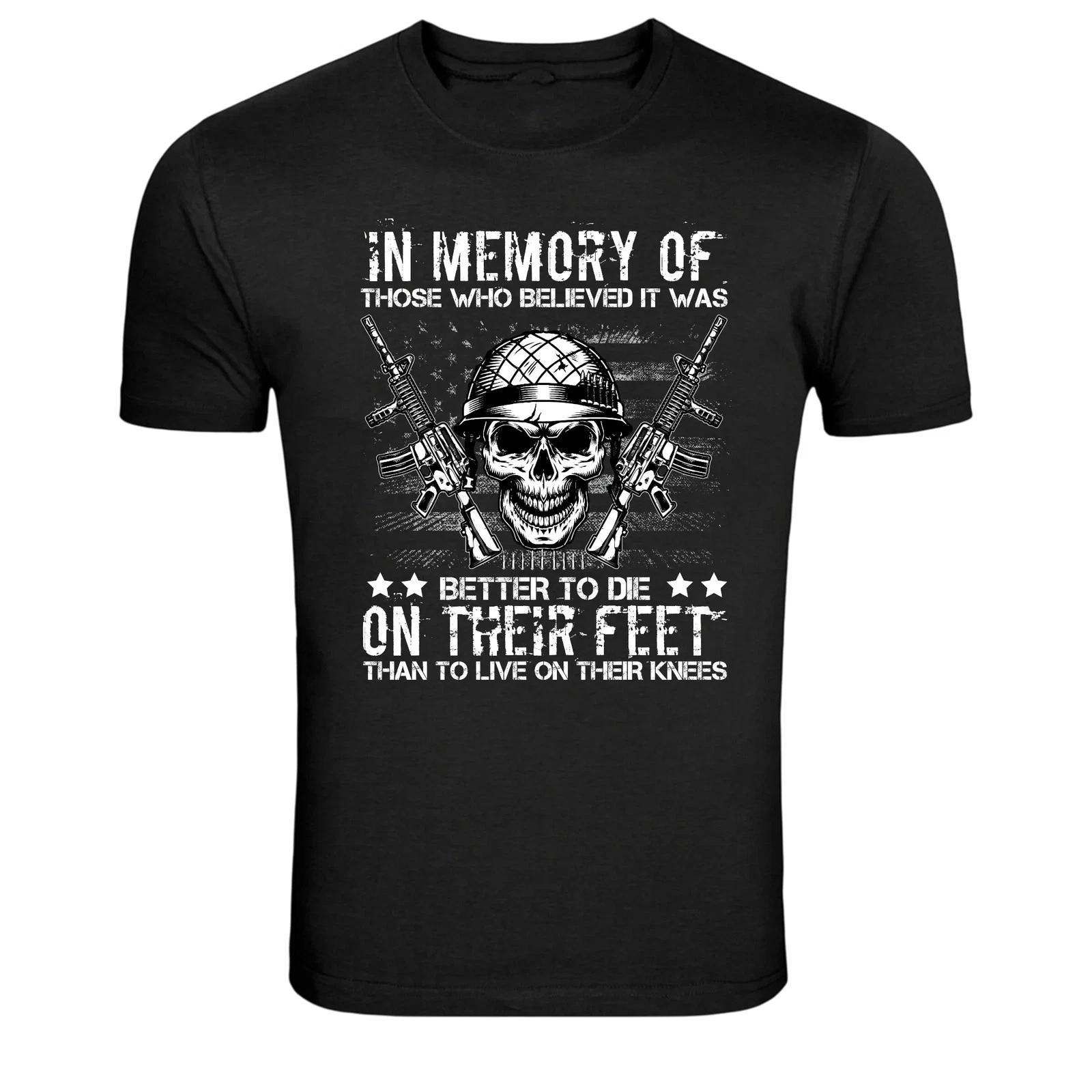 In Memory Of Those Who Believed Skull Soldier Graphic Tee 2XL