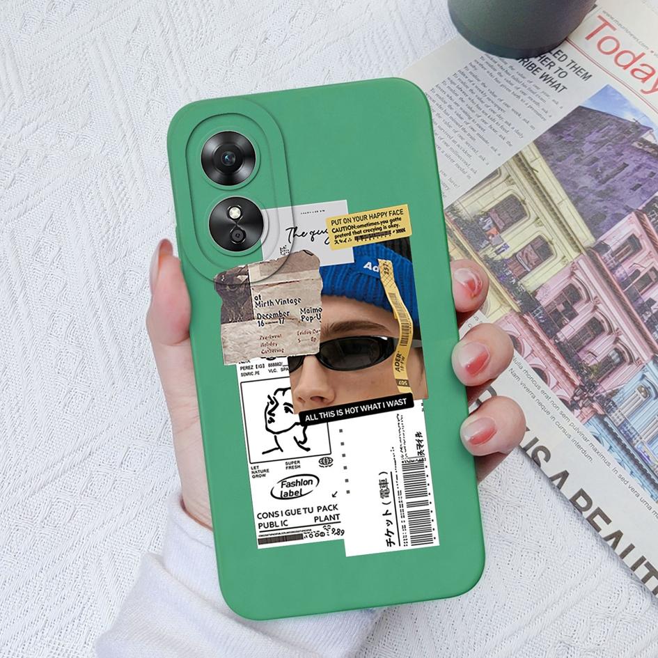 For OPPO A11 A12 A15 A17 A17K A58 A52 A1 A1Pro 5G Phone Case Fashion Boy Girl Camera Protection Protective Soft Silicone Cover For OPPO Fundas Coque