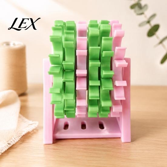 Rotating Thread Holder 60-Spool Sewing Organizer Rack, 360 Degree Swivel Space Saving Spool Display Stand, Tabletop Storage for Embroidery And